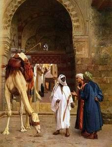 unknow artist Arab or Arabic people and life. Orientalism oil paintings  296